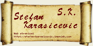 Stefan Karašićević vizit kartica